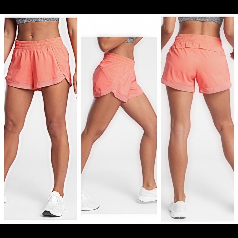 Athleta Mesh Racer Shorts